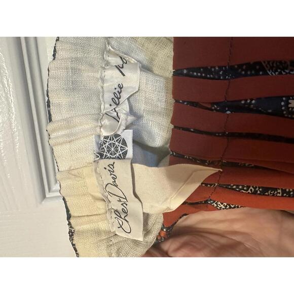 Vintage Chessa Davis Boho Paisley Print Long Skirt size M - Picture 4 of 7